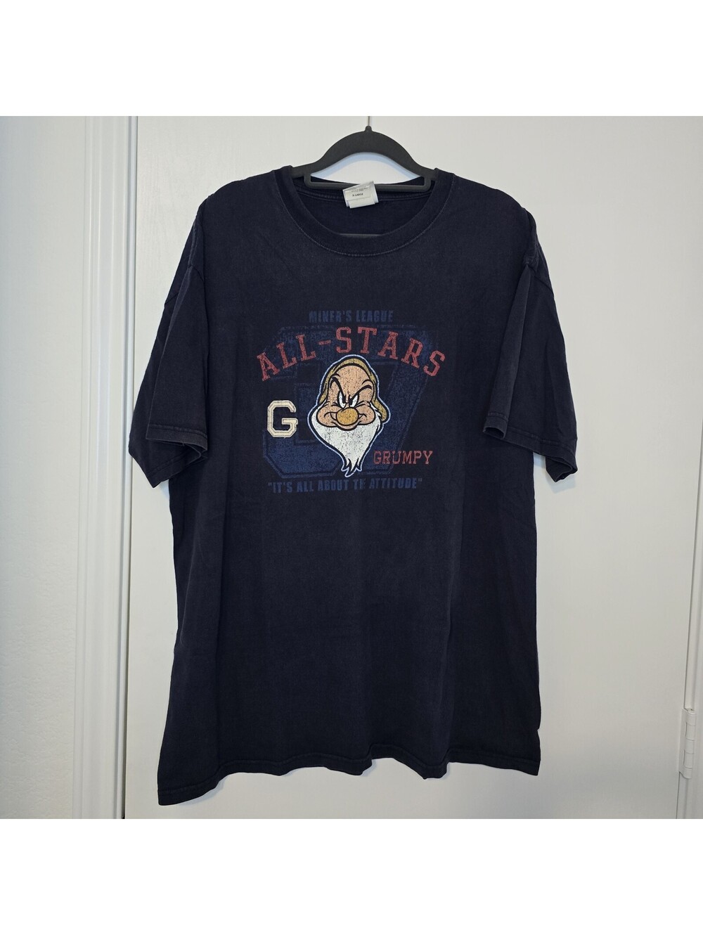 Disney Grumpy Miner’s League All-Stars Made in USA Shirt XL Vintage 90s Y2K